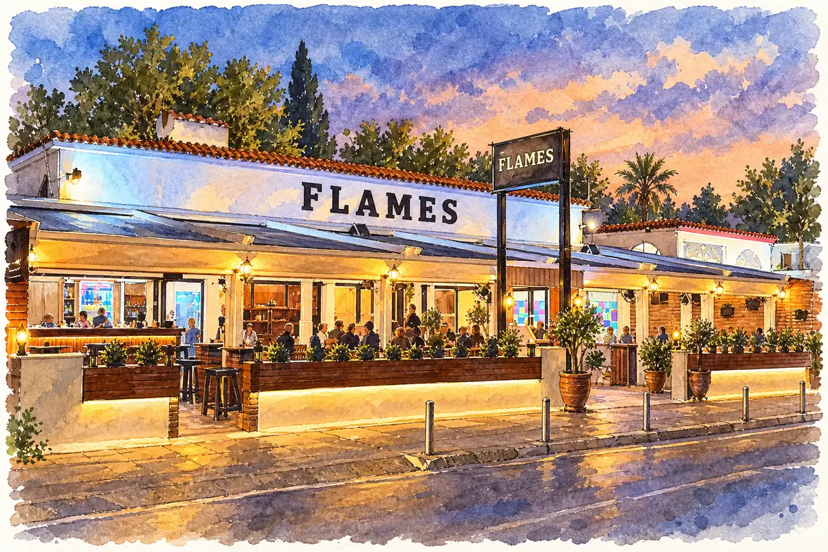 Flames Restaurant and Bar — Cypriot grill restaurant