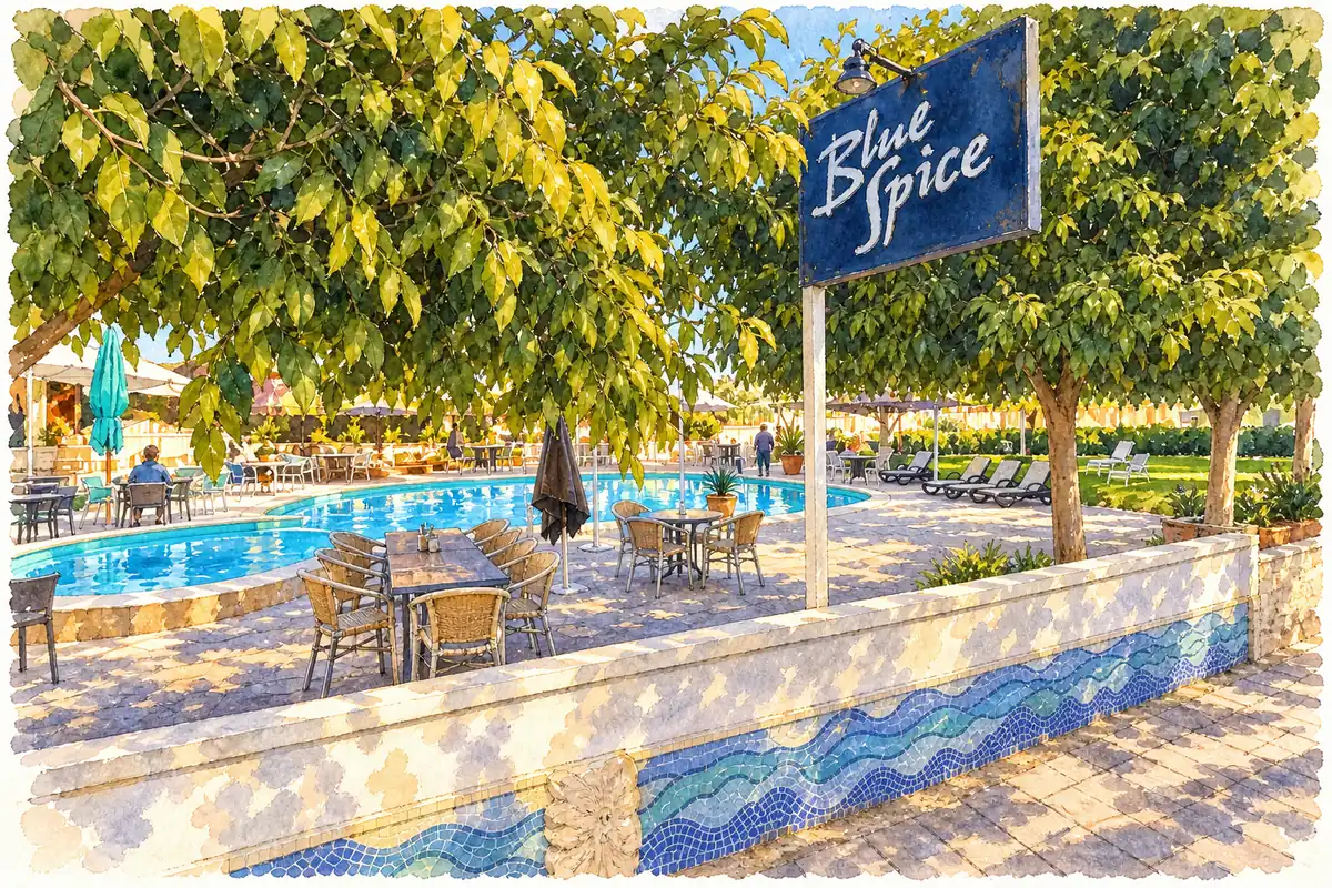 Blue Spice Restaurant — Poolside Mediterranean restaurant
